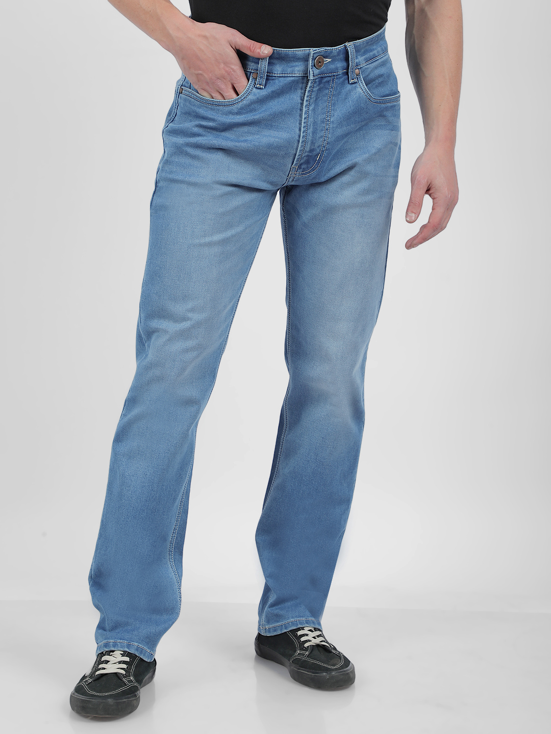 Numero Uno Men Faded Blue Jeans